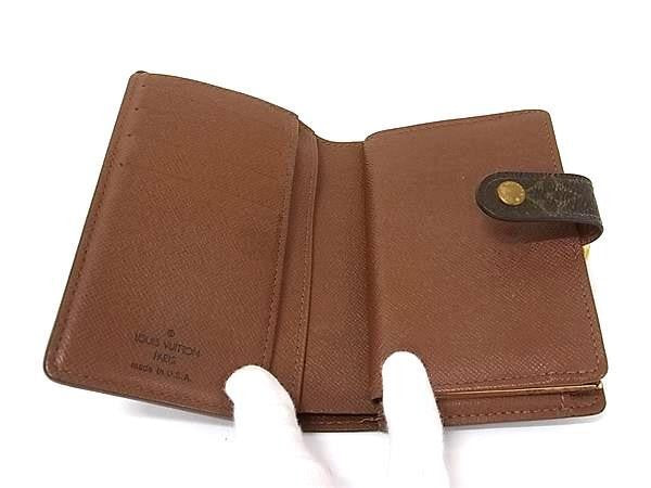 LOUIS VUITTON ルイヴィトン 二つ折り財布 ポルトモネ ビエ ヴィエノワ M61663 ブラウン系 モノグラム レディース 美品