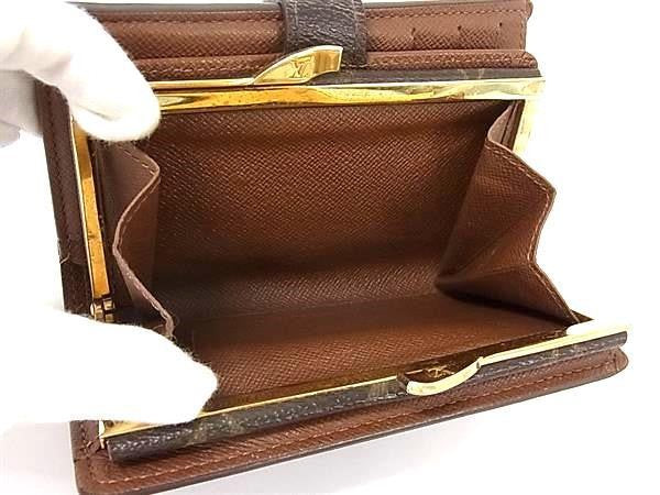 LOUIS VUITTON ルイヴィトン 二つ折り財布 ポルトモネ ビエ ヴィエノワ M61663 ブラウン系 モノグラム レディース 美品