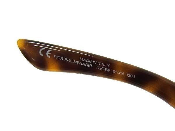 ChristianDior クリスチャンディオール サングラス DIOR PROMENADEF THG1W ブラウン系×レンズ クリアブラウン系 プラスチック ユニセックス 美品