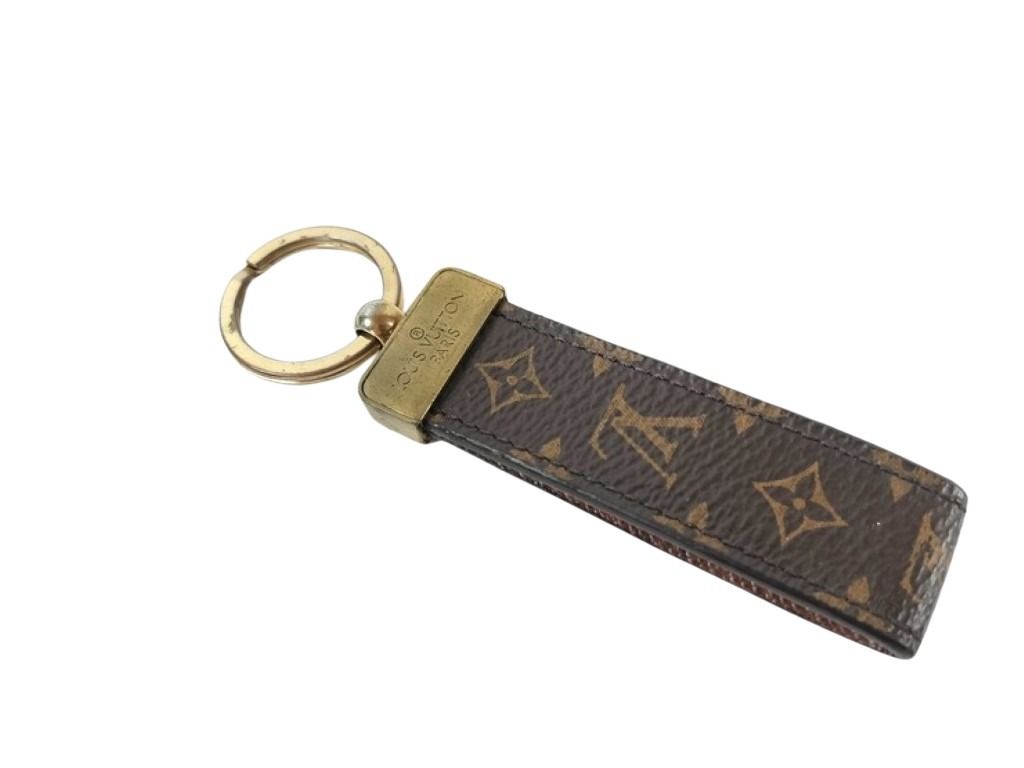 LOUIS VUITTON ルイヴィトン キーホルダー ポルト クレ ドラゴンヌ M65221 ブラウン系 モノグラム メンズ
