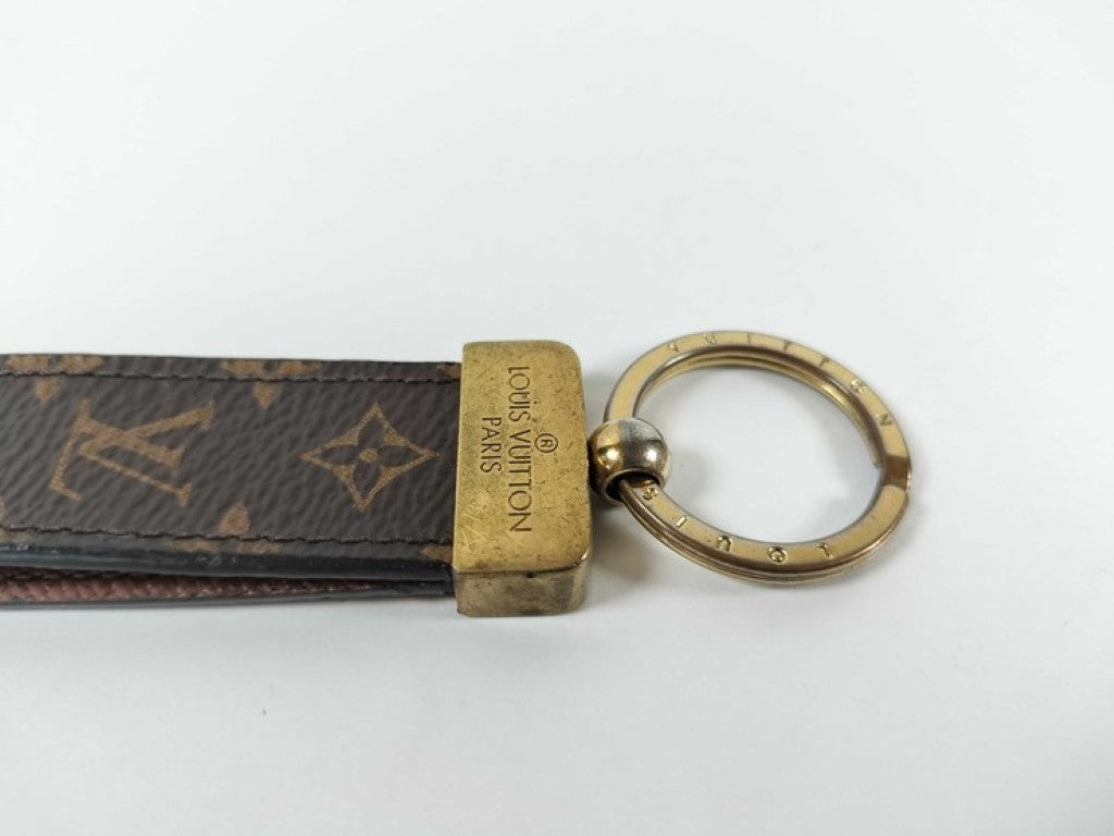 LOUIS VUITTON ルイヴィトン キーホルダー ポルト クレ ドラゴンヌ M65221 ブラウン系 モノグラム メンズ
