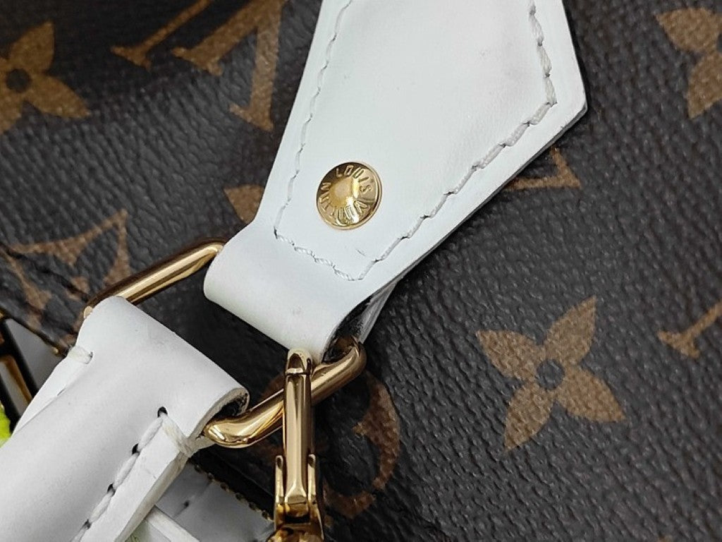 LOUIS VUITTON ルイヴィトン ハンドバッグ スピーディバンドリエール25 M20754 ブラウン ホワイト系 モノグラム レディース 2WAY ショルダーバッグ ミニボストンバッグ 美品