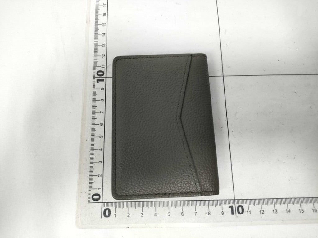 LOUIS VUITTON ルイヴィトン カードケース アエログラム オーガナイザードゥポッシュ M82277 カーキ系 レザー メンズ パスケース 名刺入れ 美品