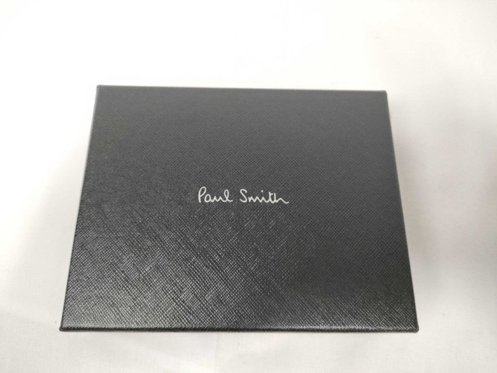 Paul Smith ポールスミス 2つ折り財布 M1A ブラック マルチカラー系 レザー メンズ ミニクーパー 美品