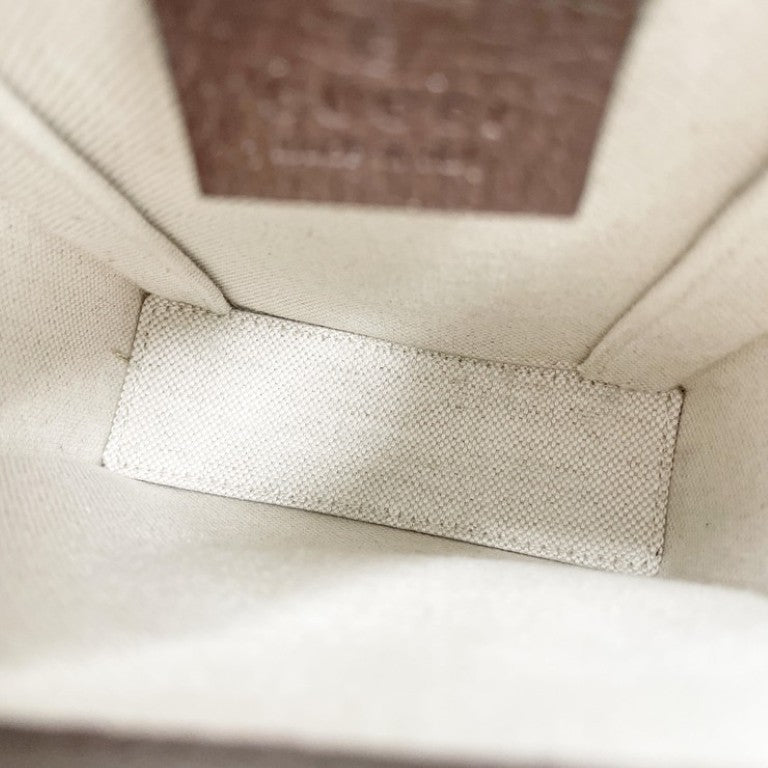 GUCCI グッチ ショルダーバッグ ジャンボGG 625615 ブラウン ベージュ系 キャンバス レザー ユニセックス ホースビット ゴールド金具 美品