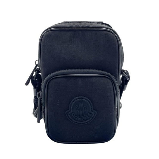 MONCLER モンクレール ショルダーバッグ YEHOR クロスボディバッグ ブラック系 ナイロンキャンバス ユニセックス 美品