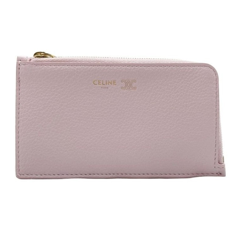CELINE セリーヌ コインケース コインカード･ホルダー L10082O54 ピンク系 レザー レディース ゴールド金具 新品未使用展示品