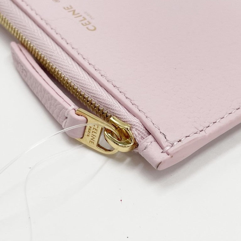 CELINE セリーヌ コインケース コインカード･ホルダー L10082O54 ピンク系 レザー レディース ゴールド金具 新品未使用展示品