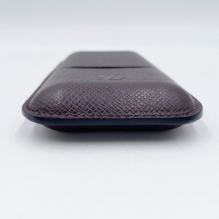 LOUIS VUITTON ルイヴィトン シガレットケース エテュイ 3 ロブスト M30726 アカジュー系 タイガ メンズ 美品