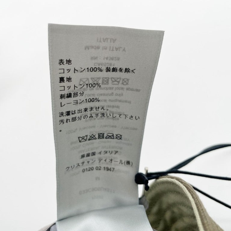 DIOR HOMME ディオール オム ハット Cactus Jack カクタスジャック カーキ系 コットン レーヨン ユニセックス バケットハット 美品