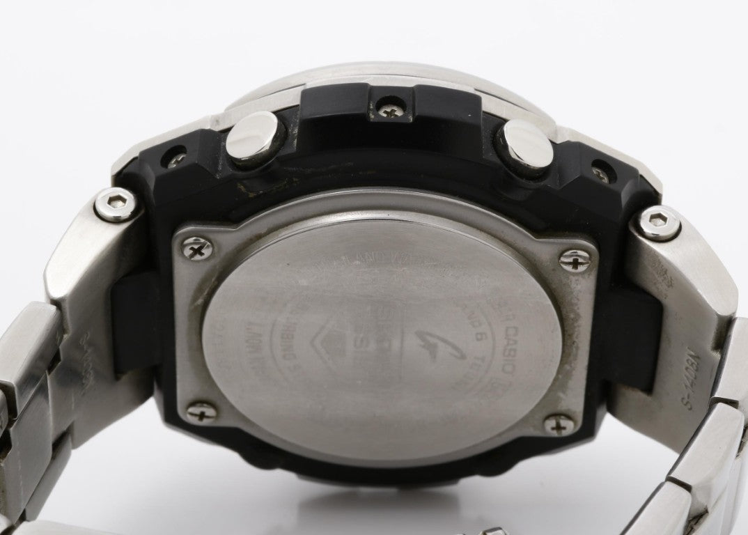 CASIO カシオ 時計 G-SHOCK G-STEEL GST-W1100-7AJF ホワイト シルバー系 ステンレス メンズ アナデジ 美品