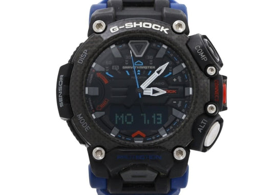 CASIO カシオ 時計 G-SHOCK MASTER OF G - AIR GRAVITYMASTER GR-B200-1A2JF ブラック系 カーボン 樹脂バンド メンズ アナデジ 美品