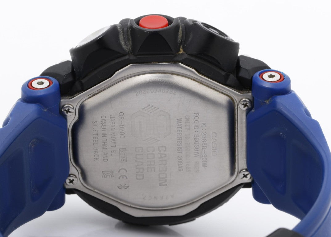 CASIO カシオ 時計 G-SHOCK MASTER OF G - AIR GRAVITYMASTER GR-B200-1A2JF ブラック系 カーボン 樹脂バンド メンズ アナデジ 美品