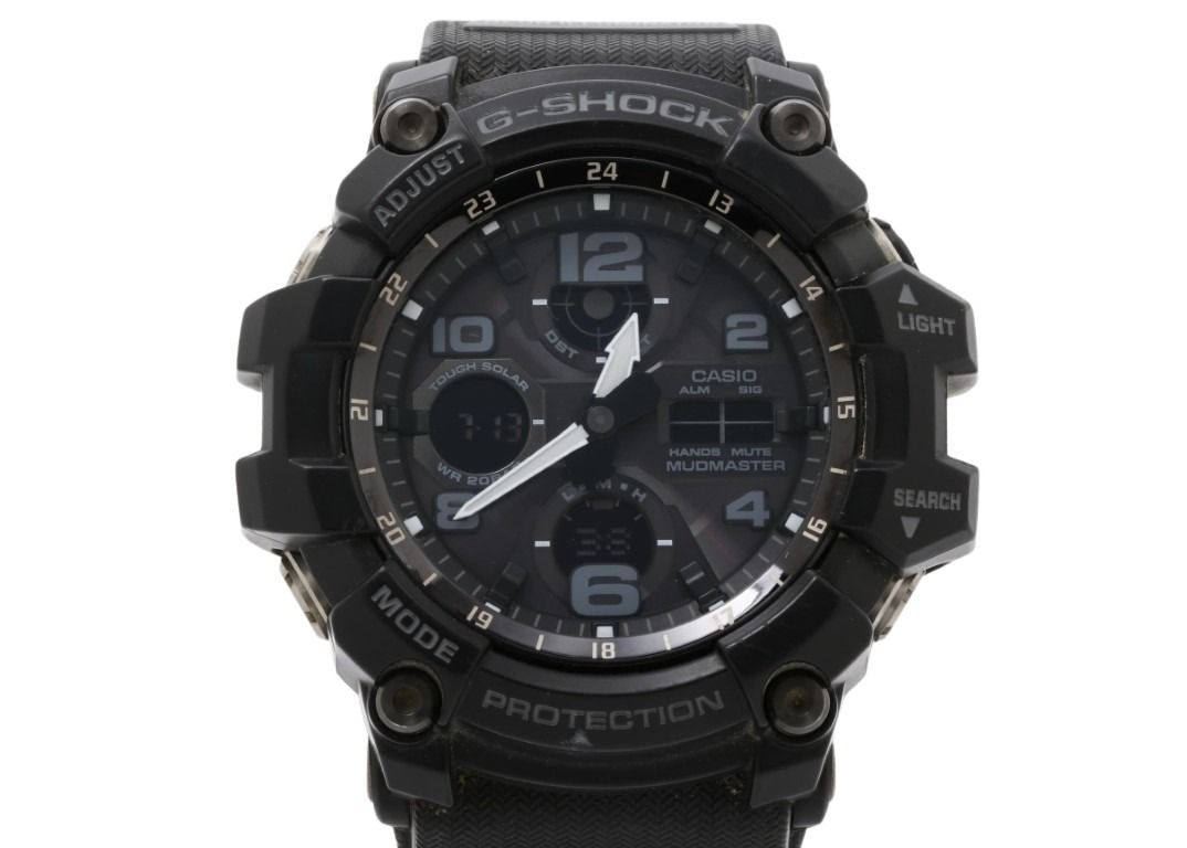 CASIO カシオ 時計 G-SHOCK MASTER OF G - LAND MUDMASTER GWG-100-1AJF ブラック系 樹脂／ステンレススチール 樹脂バンド メンズ アナデジ 美品