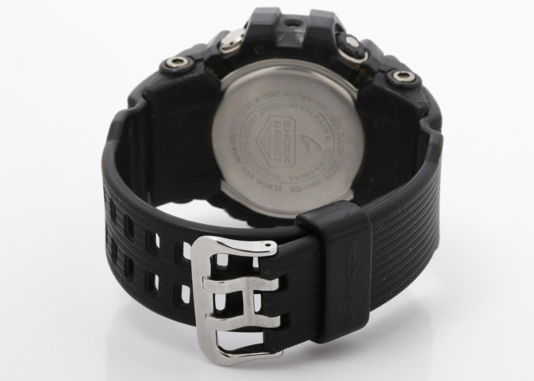 CASIO カシオ 時計 G-SHOCK MASTER OF G - LAND MUDMASTER GWG-100-1AJF ブラック系 樹脂／ステンレススチール 樹脂バンド メンズ アナデジ 美品