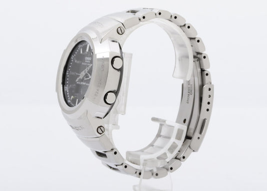 CASIO カシオ 時計 G-SHOCK FULL METAL AW-500 SERIES AWM-500D-1AJF ブラック シルバー系 ステンレススチール メタルバンド（ステンレススチール） メンズ アナデジ 美品