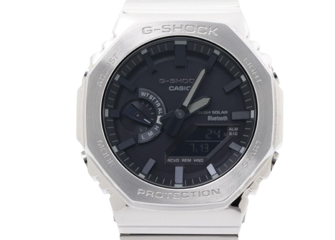 CASIO カシオ 時計 G-SHOCK FULL METAL 2100 Series GM-B2100SD-1AJF ブラック シルバー系 ステンレススチール メタルバンド（ステンレスムクバンド） メンズ アナデジ 美品