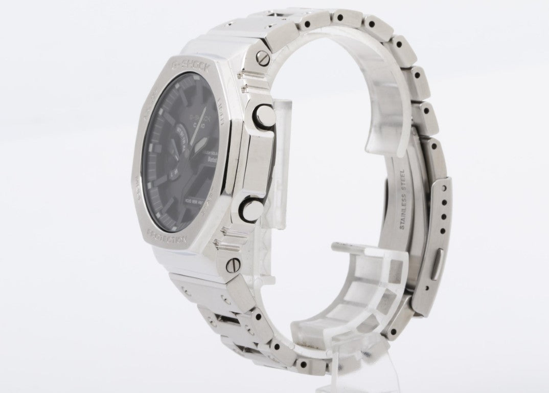 CASIO カシオ 時計 G-SHOCK FULL METAL 2100 Series GM-B2100SD-1AJF ブラック シルバー系 ステンレススチール メタルバンド（ステンレスムクバンド） メンズ アナデジ 美品