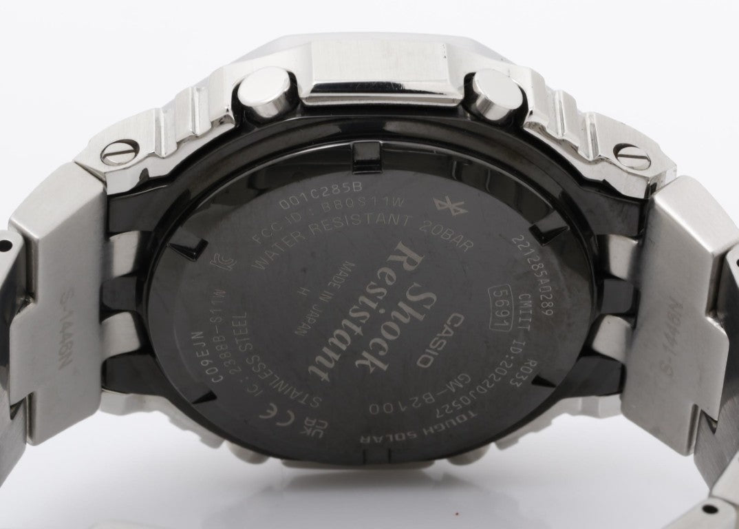 CASIO カシオ 時計 G-SHOCK FULL METAL 2100 Series GM-B2100SD-1AJF ブラック シルバー系 ステンレススチール メタルバンド（ステンレスムクバンド） メンズ アナデジ 美品