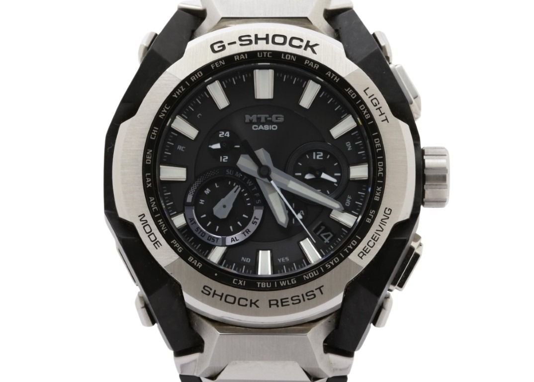 CASIO カシオ 時計 G-SHOCK MT-G MTG-B4000 Series MTG-B4000D-1AJF ブラック シルバー系 カーボンファイバー強化樹脂／ステンレススチール レイヤーコンポジットバンド メンズ アナログ 美品