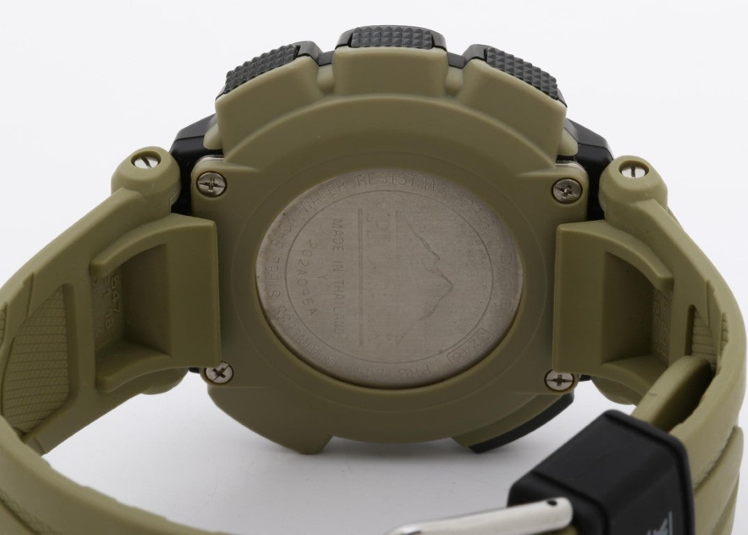 CASIO カシオ 時計 PRO TREK プロトレック Climber Line PRG-240-5JF ブラック カーキ系 樹脂 樹脂バンド メンズ デジタル 美品