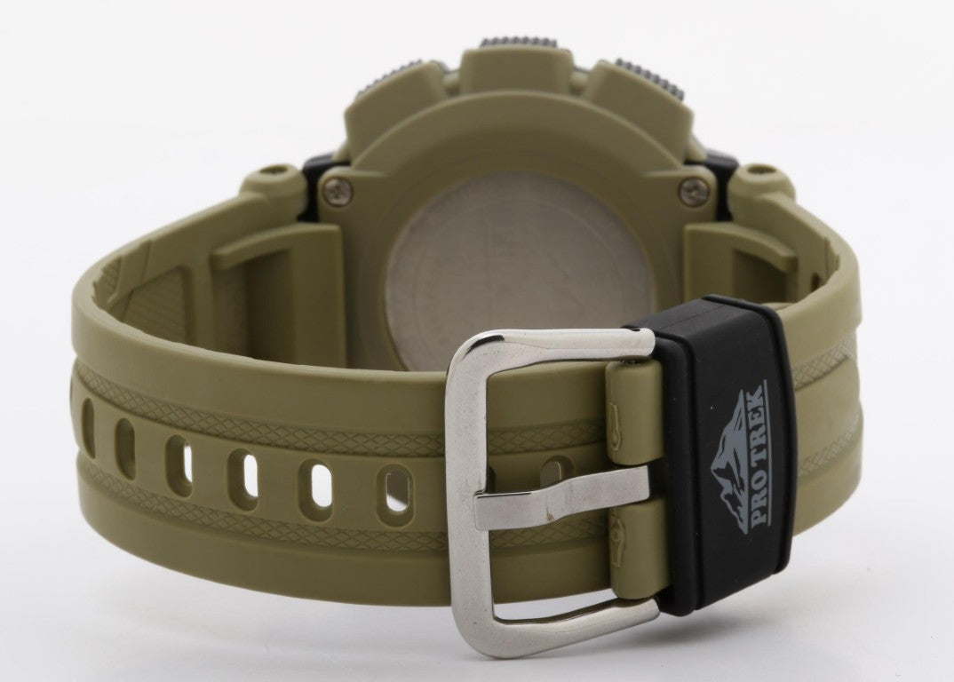 CASIO カシオ 時計 PRO TREK プロトレック Climber Line PRG-240-5JF ブラック カーキ系 樹脂 樹脂バンド メンズ デジタル 美品