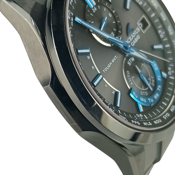 CASIO カシオ 時計 OCEANUS オシアナス OCW-T2500B-1AJF ブラック系 チタン メンズ アナログ 美品