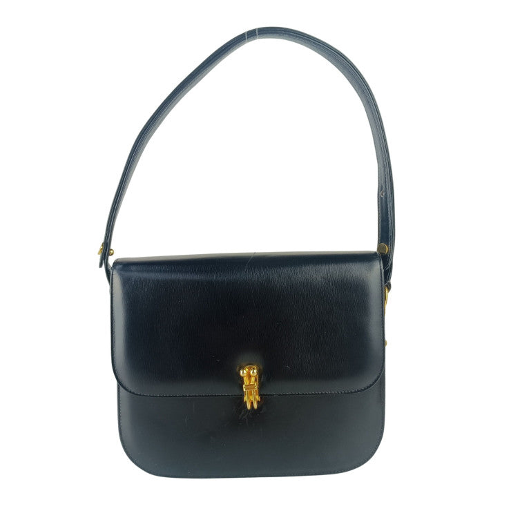 COMTESSE コンテス ハンドバッグ ショルダーバッグ ブラック系 レザー レディース ゴールド金具 2WAY 美品