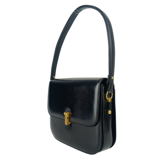 COMTESSE コンテス ハンドバッグ ショルダーバッグ ブラック系 レザー レディース ゴールド金具 2WAY 美品