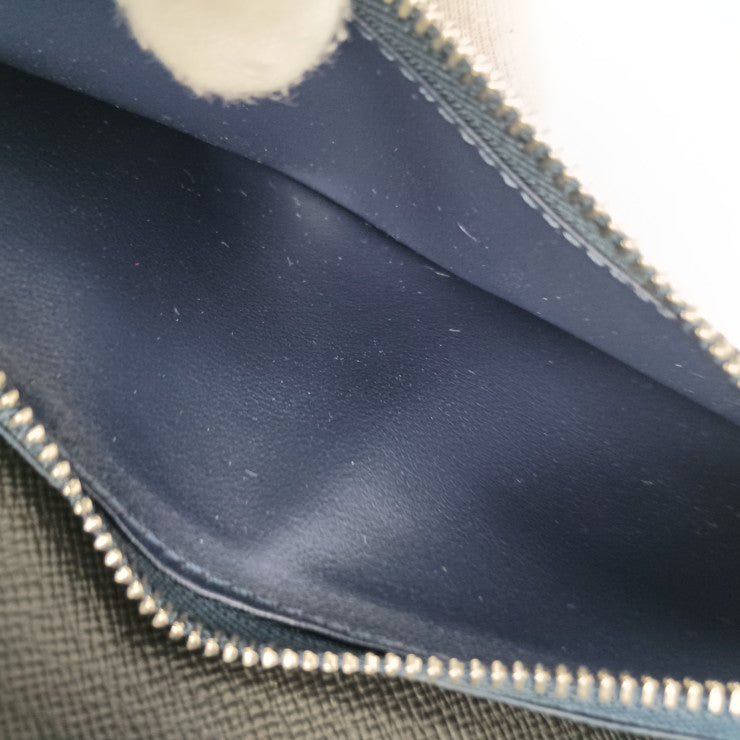 LOUIS VUITTON ルイヴィトン 長財布 タイガ ポルトフォイユ アレクサンドル NM M64507 アルドワーズ レザー メンズ シルバー金具 二つ折り 美品