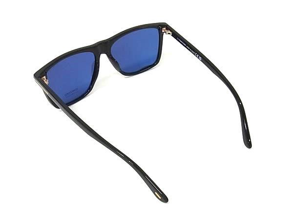 TOM FORD トムフォード サングラス Fletcher TF832 ブラック クリアブルー プラスチック メンズ 超美品
