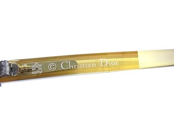 ChristianDior ディオール サングラス CDロゴ 2238 ブラウン クリアグレージュ プラスチック レディース 美品