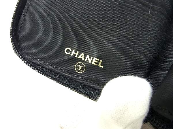CHANEL シャネル キーケース ココマーク ブラック キャビアスキン ユニセックス ラウンドファスナー 6連 ゴールド金具
