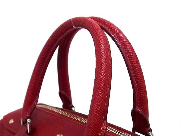 COACH コーチ ハンドバッグ F11808 レッド レザー レディース 2WAY 美品