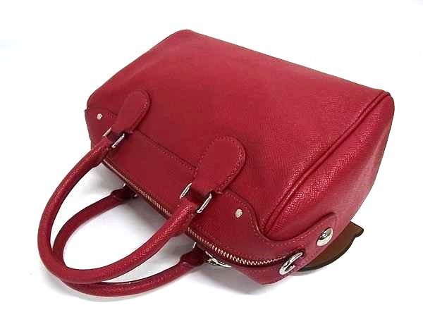 COACH コーチ ハンドバッグ F11808 レッド レザー レディース 2WAY 美品
