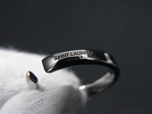 SAINT LAURENT サンローラン リング 指輪 シルバー メタル レディース 美品