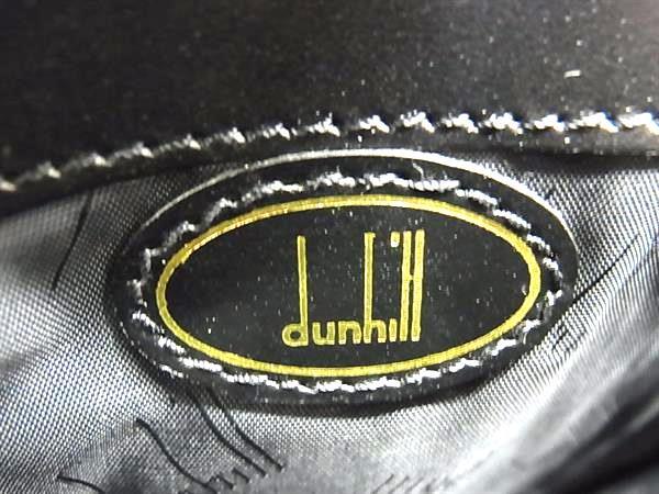 dunhill ダンヒル クラッチバッグ オックスフォード ブラック レザー メンズ ゴールド金具