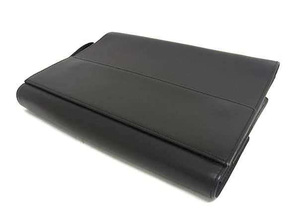 dunhill ダンヒル クラッチバッグ オックスフォード ブラック レザー メンズ ゴールド金具