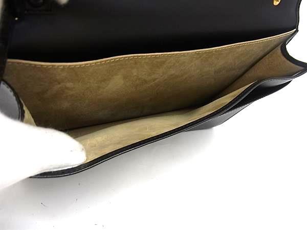 dunhill ダンヒル クラッチバッグ オックスフォード ブラック レザー メンズ ゴールド金具