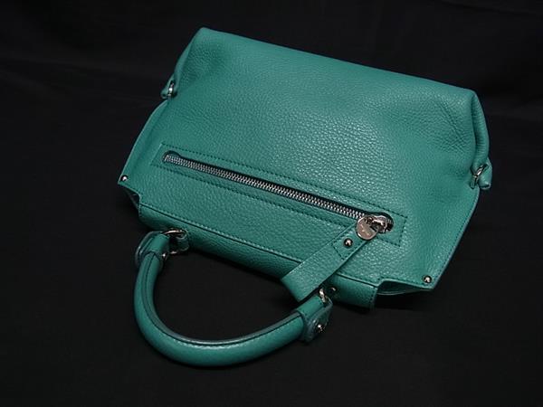 Salvatore Ferragamo フェラガモ ハンドバッグ ガンチーニ ソフィア BW21 B356 グリーン系 レザー レディース 2WAY シルバー金具