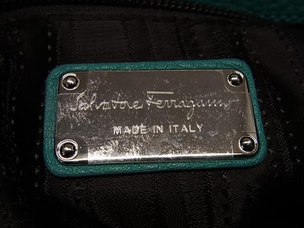 Salvatore Ferragamo フェラガモ ハンドバッグ ガンチーニ ソフィア BW21 B356 グリーン系 レザー レディース 2WAY シルバー金具