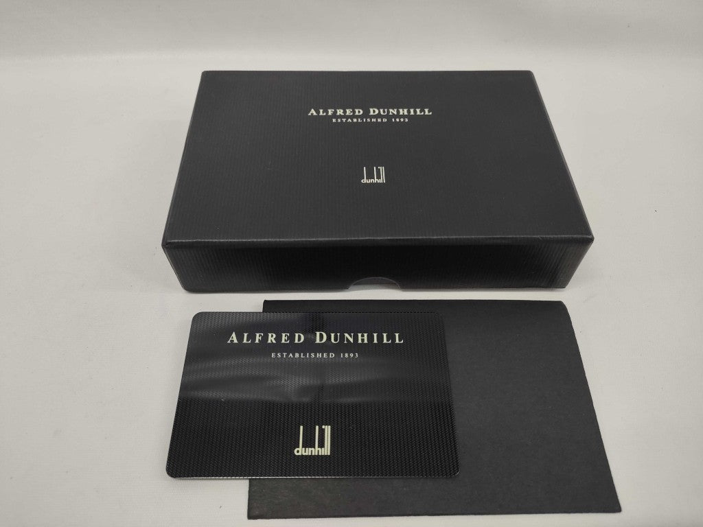 dunhill ダンヒル 名刺入れ オックスフォード カードケース WM4300A ブラック カーフレザー メンズ ゴールド金具 新品未使用展示品