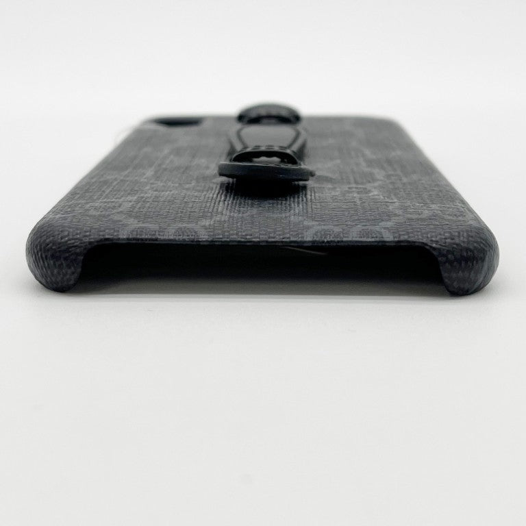 GUCCI グッチ スマートフォンケース GGスプリーム 592945 ブラック PVC ユニセックス IPhoneXS/MAX用 美品