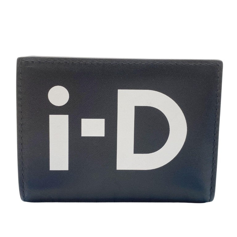 COMME des GARCONS コムデギャルソン 財布 iD SA0641ID ブラック ホワイト レザー メンズ 2つ折り財布 超美品