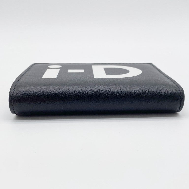 COMME des GARCONS コムデギャルソン 財布 iD SA0641ID ブラック ホワイト レザー メンズ 2つ折り財布 超美品