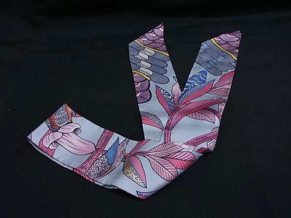 HERMES エルメス リボンスカーフ ツイリー H063224S 03 マルチカラー系 シルク100% レディース Tree of song 超美品