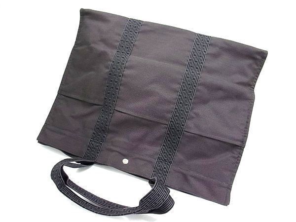 HERMES エルメス トートバッグ エールライントートTGM グレー系 キャンバス ユニセックス 超美品