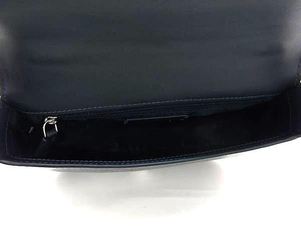 KATE SPADE ケイトスペード ハンドバッグ KF524 ネイビー系 クロコダイル型押しレザー レディース 2WAY ショルダーバッグ シルバー金具 超美品