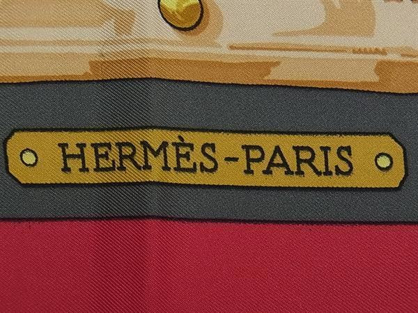 HERMES エルメス 大判 スカーフ カレ90 マルチカラー系 シルク100% レディース AUX CHAMPS フィールドへ 新品未使用展示品