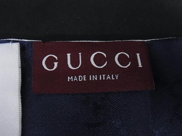 GUCCI グッチ リボンスカーフ ネックボウ 774803 マルチカラー系 シルク100% レディース ホースビット GG柄 新古品未使用品